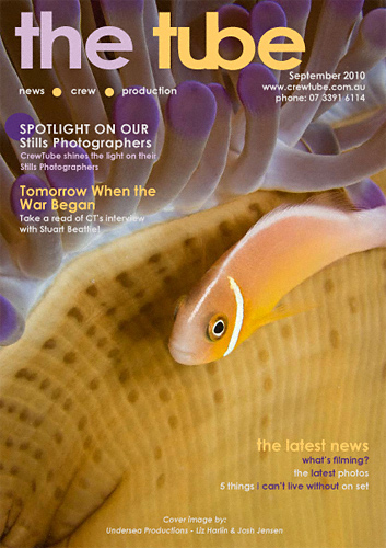 Pink anemonefish on the cover of The Tube magazine
